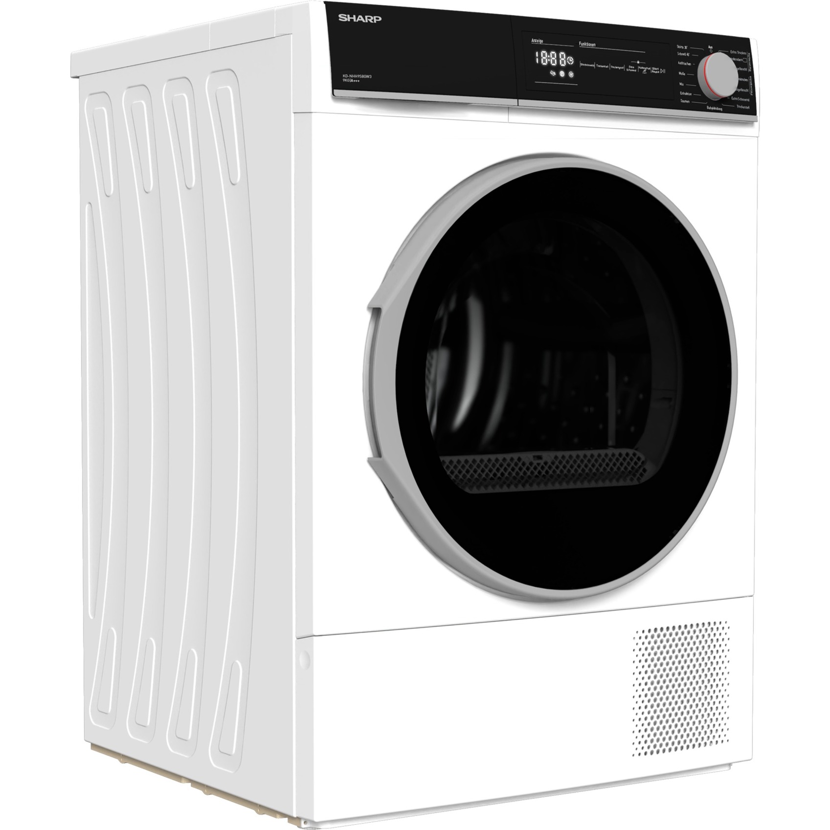 KD-NHH9S8GW3-DE, Wärmepumpentrockner KD-NHH9S8GW3-DE, Wärmepumpentrockner von Sharp