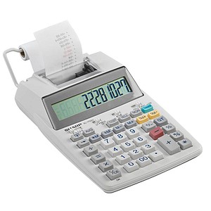 SHARP EL-1750V Tischrechner druckend lichtgrau SHARP EL-1750V Tischrechner druckend lichtgrau von Sharp