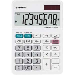 SHARP EL-310W Tischrechner weiß von Sharp