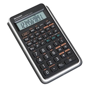 SHARP EL-501T Wissenschaftlicher Taschenrechner schwarz/weiß von Sharp