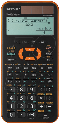 SHARP EL-W531XGY - Wissenschaftlicher Schulrechner von Sharp