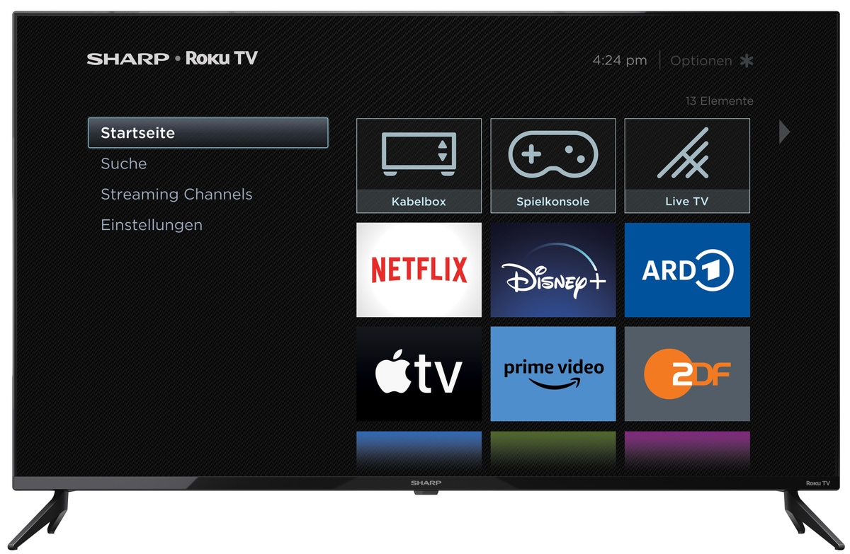 SHARP LED-TV 43FD2E, 108cm (43"), EEK: E, ROKU TV, Full-HD, WLAN von Sharp