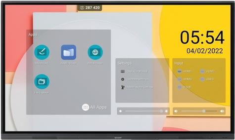 SHARP PNL862B 218,4cm 218,40cm (86) IWB Zero Bonding 4K Android SoC with Direct Drawing embedded wireless connectivity OPS and annotate s/w (PNL862B) von Sharp