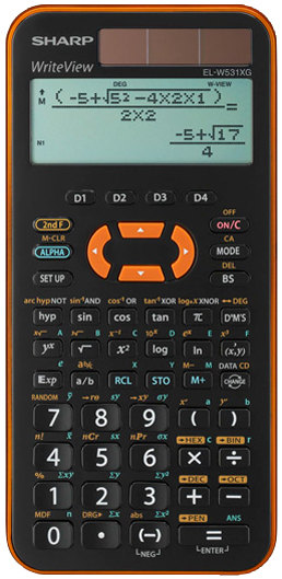SHARP Schulrechner EL-W531 XG, Farbe: orange SHARP Schulrechner EL-W531 XG, Farbe: orange von sharp rechner