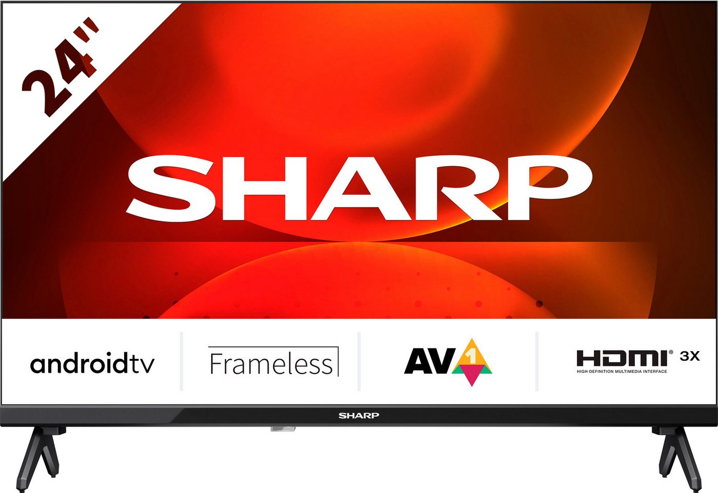 Sharp 1T-C24FHx LED-Fernseher (60 cm/24 Zoll, HD ready, Android TV, Smart-TV) von Sharp