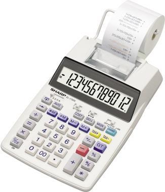Sharp EL-1750V - Druckrechner - LCD - 12 Stellen - Batterie, Wechselstromadapter (SH-EL1750V) von Sharp