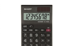 Sharp EL-310AN, Desktop, Display-Rechner, 8 Ziffern, Display klappbar, Batterie/Solar, Schwarz, Weiß von Sharp