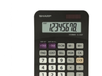 Sharp EL-330FBBK, Tasche, Einfacher Taschenrechner, 8 Ziffern, 1 Zeilen, Batterie/Solar, Schwarz von Sharp