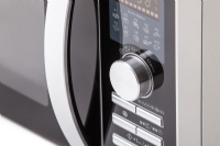 Sharp Home Appliances Microwaves, Kombi-Mikrowelle, 25 l, 900 W, Tasten, Drehregler, Silber, 1100 W von Sharp