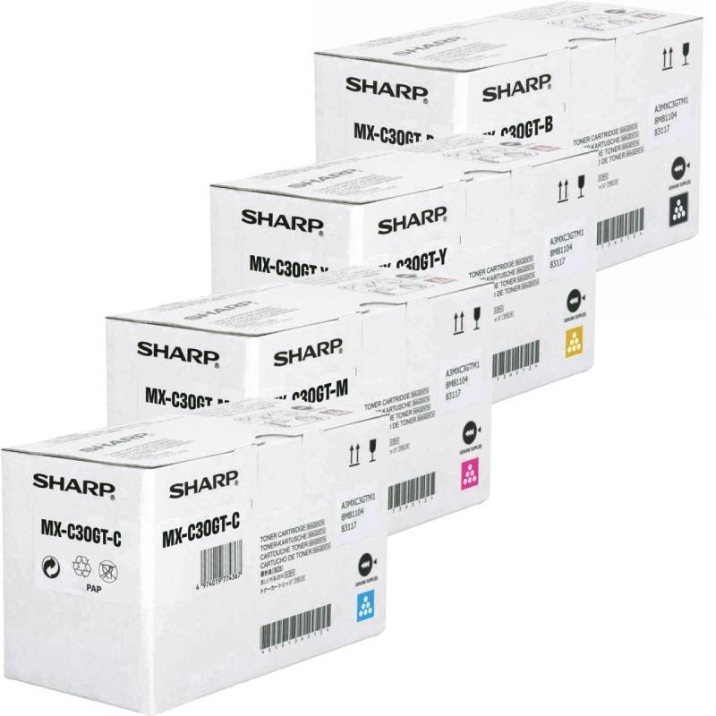 Sharp Original MXC30GT 4er Toner Multipack von Sharp