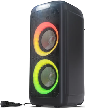 Sharp PS-949 BT Boombox USB/AUX Lichtshow schwarz (PS-949) von Sharp