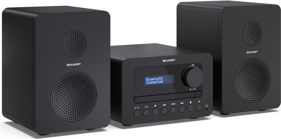 Sharp TOKYO DAB+ HI-FI Micro System Heim-Audio-Mikrosystem 40 W Schwarz (XL-B520DBK) von Sharp