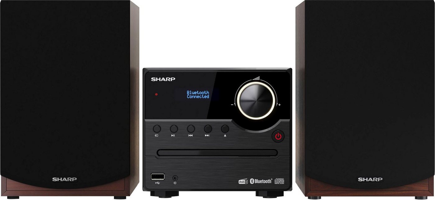 Sharp XL-B517D Mikro 2.0 Audio-System (45 W, Bluetooth) von Sharp