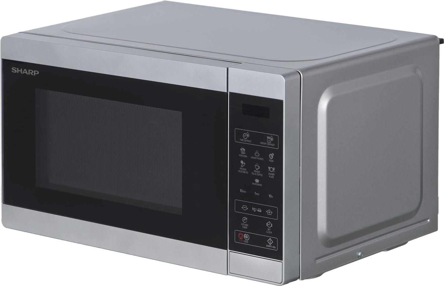 Sharp YC-MS02ES Mikrowelle Schwarz, Silber, Weiß 800 W (YC-MS02ES) von Sharp