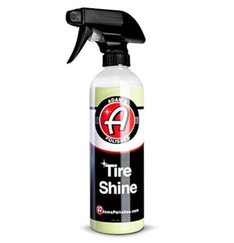 Adam's Tire Shine 16oz - Easy to Use Spray Tire Dressing W/ SiO2 for Glossy Wet Tire Look w/No Sling | Works on Rubber, Vinyl & Plastic | USA Made Adam's Tire Shine 16oz - Easy to Use Spray Tire Dressing W/ SiO2 for Glossy Wet Tire Look w/No Sling | Works on Rubber, Vinyl & Plastic | USA Made von Adams Polishes