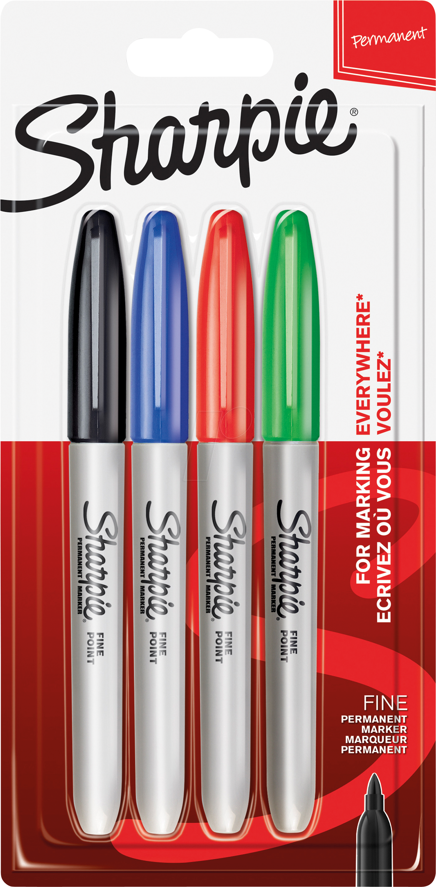 SHARPIE 1985858 - Permanent Marker, F, Sharpie Creative, Set, 4 Farben von Sharpie