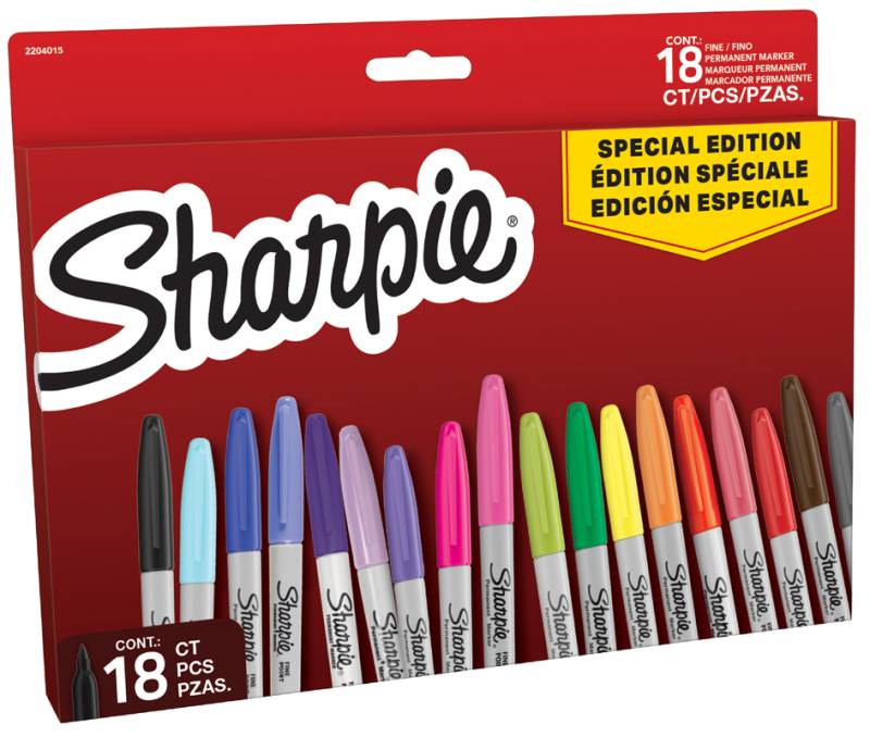 Sharpie Permanent-Marker FINE, 18er BIG PACK , Red, von Sharpie