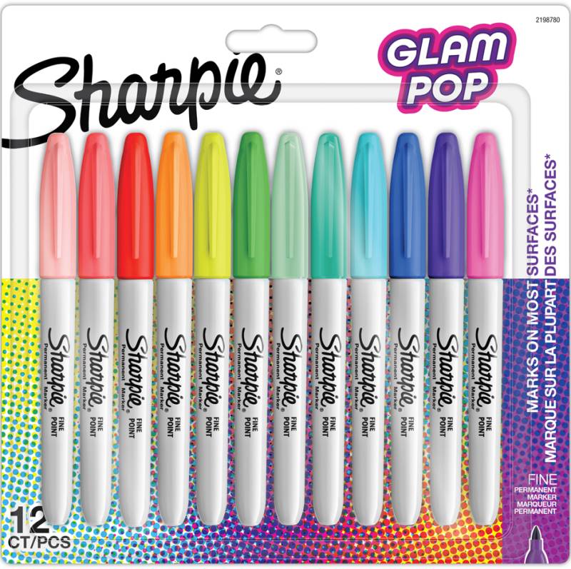 Sharpie Permanent-Marker FINE , Glam Pop, , 12er Blister von Sharpie
