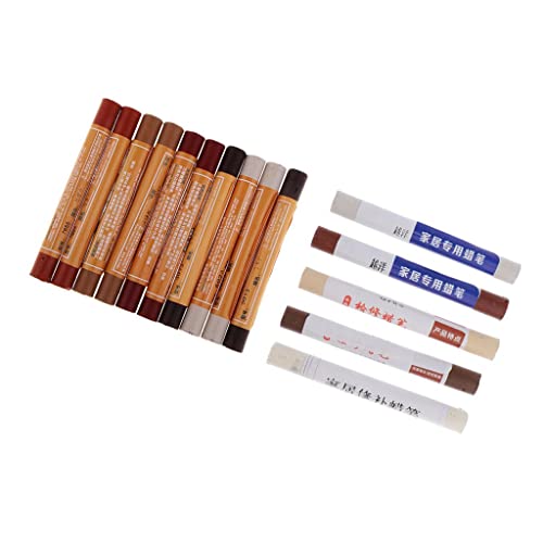 15pcs Möbelkorrekturstift Korrektur-Stift Ausbesserungsstifte für Möbel aus Holz & Furnier von Sharplace