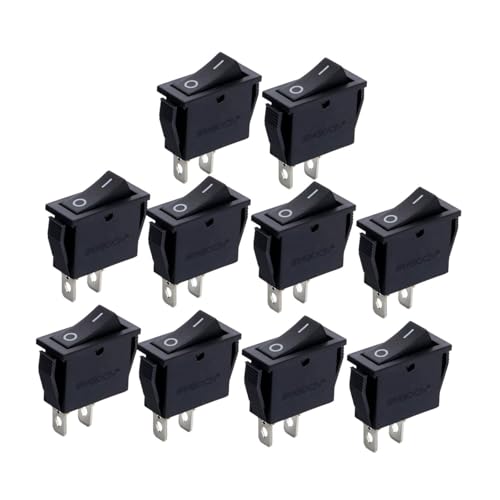 Sharplace 10x Boote Rocker Switch 2Pin Ein/Aus -Schalter Premium Mehrzweck elektrische Geräte Umschalten Strom für Geräteboote Sharplace 10x Boote Rocker Switch 2Pin Ein/Aus -Schalter Premium Mehrzweck elektrische Geräte Umschalten Strom für Geräteboote von Sharplace