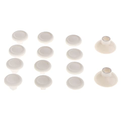 Sharplace 14IN1 Abnehmbar Daumenstiel Abdeckungen -Kappen Thumb Stick Griff für PS4 / One Gamecontroller, Weiß Sharplace 14IN1 Abnehmbar Daumenstiel Abdeckungen -Kappen Thumb Stick Griff für PS4 / One Gamecontroller, Weiß von Sharplace