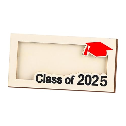 Sharplace 2025 Abschlussgeschenk Geldhalter DIY Umschlagbox Dekor High School 7,48x3,54x0,35" College Holz Abschlusskartenbox, Rot von Sharplace