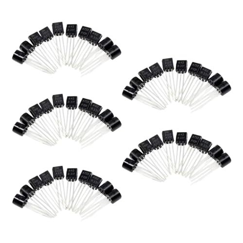 Sharplace 50 Stück NPN Set Set Metallzubehör Universal Spannungsregler für Reparature elektronische Projekte von Sharplace