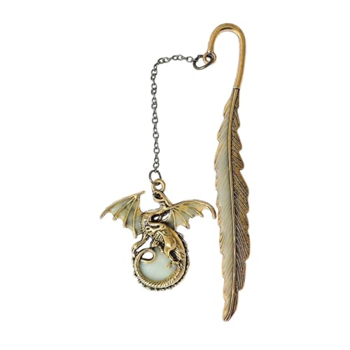 Sharplace Lesezeichen mit aus Metall, leuchtet im Dunkeln, kreativ, elegant, lustiger Seitenmarker, coole Fantasie, Geschenk für Buchliebhaber, Antiken Goldenen Sharplace Lesezeichen mit aus Metall, leuchtet im Dunkeln, kreativ, elegant, lustiger Seitenmarker, coole Fantasie, Geschenk für Buchliebhaber, Antiken Goldenen von Sharplace