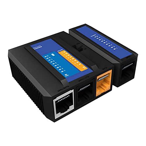 Sharplace Netzwerktester, Telefonleitungs-Ethernet-Kabeltester, RJ45 RJ11 PoE-Switch mit automatischer Schlafunterstützung, Netzwerkkabel-Tester-Tool, von Sharplace