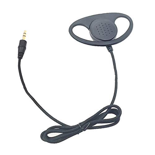 Sharplace Ohrhaken Kopfhörer 3,5 Mm Einseitiger Kopfhörer Externes Zubehör, 3,5 mm gerader Monokopf von Sharplace