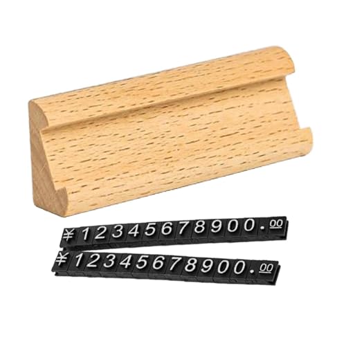 Sharplace Preisschilder Verstellbare Holzscheibe -Stand -Preis -Show -Verkaufspreis -Halbholz -Holzlabel für Ringe Supermarkt Uhr Office, Hellgelb Silber Sharplace Preisschilder Verstellbare Holzscheibe -Stand -Preis -Show -Verkaufspreis -Halbholz -Holzlabel für Ringe Supermarkt Uhr Office, Hellgelb Silber von Sharplace