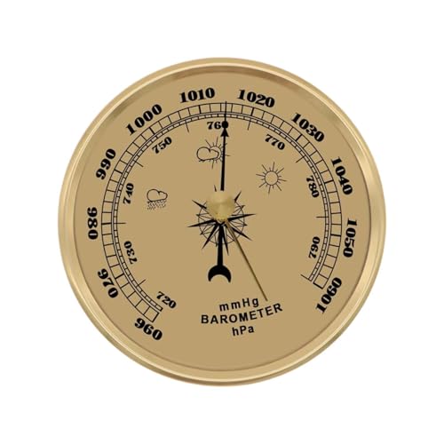 Sharplace -Wetterstation, tragbar, dekorativ, 3,54 Zoll, Aneroid-, Druckmesser für Innen- und Außenbereich, Bepflanzung, Heimboot Sharplace -Wetterstation, tragbar, dekorativ, 3,54 Zoll, Aneroid-, Druckmesser für Innen- und Außenbereich, Bepflanzung, Heimboot von Sharplace