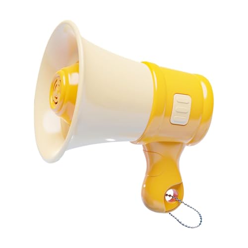 Sharplace mit Kette Keychain Toy Sound Spielzeugmusik Aufnahme Neuheit Tragbarer Loud Lautsprecher Bullhorn für Jungen Mädchen Erwachsene im Alter von, Gelb Sharplace mit Kette Keychain Toy Sound Spielzeugmusik Aufnahme Neuheit Tragbarer Loud Lautsprecher Bullhorn für Jungen Mädchen Erwachsene im Alter von, Gelb von Sharplace