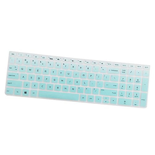 Ultra Dünne Silikagel Haut Keyboardschutz Tastatur Abdeckung Schutzfilm Folie für 15,6 BF Tastatur, Klares Grün von Sharplace