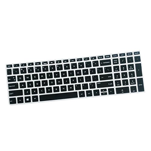 Ultra Dünne Silikagel Haut Keyboardschutz Tastatur Abdeckung Schutzfilm Folie für 15,6 BF Tastatur, Schwarz von Sharplace