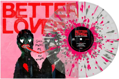 God Made Me an Animal - Clear W/ Silver Pink & White Splatter [Vinyl LP] von Sharptone Records