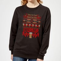 Shaun Of The Dead You've Got Red On You Damen Weihnachtspullover – Schwarz - XXL von Shaun of the Dead