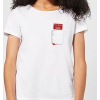 Shaun Of The Dead You've Got Red On You Pocket Women's T-Shirt - White - L von Shaun of the Dead