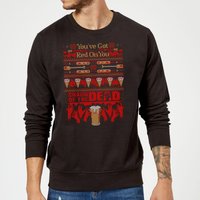 Shaun Of The Dead You've Got Red On You Weihnachtspullover – Schwarz - XL von Shaun of the Dead