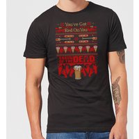 Shaun Of The Dead Youve Got Red On You Christmas Herren T-Shirt - Schwarz - M von Shaun of the Dead