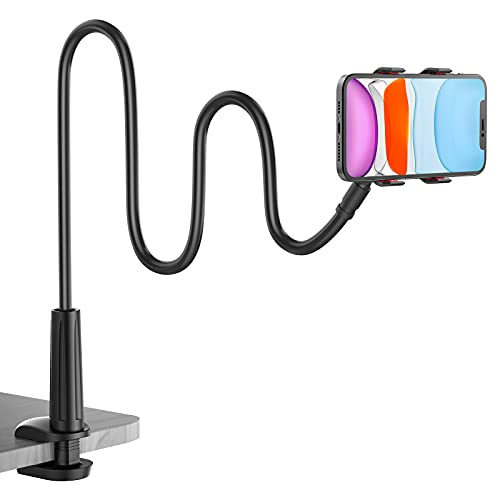 Schwanenhals-Handyhalterung für Bett, flexibler Lazy Arm Handyhalter 360 Grad verstellbare Klemmhalterung Halterung Schreibtisch für iPhone 14 Pro Max Plus 13 12 Pro Max Mini 11 Pro Xs XR X 8 Samsung von Shawe