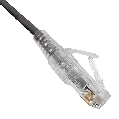 Cat6A, 28AWG, Fingerstiefel, grau, 1,8 m, Slim Jacket" von Shaxon