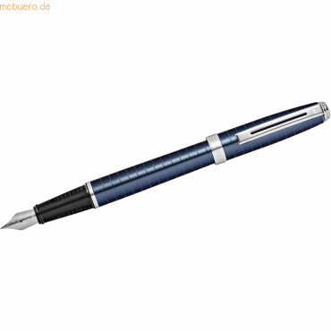 Sheaffer Füllhalter Prelude Blau horizontales Linienmuster F-Feder Ges von Sheaffer