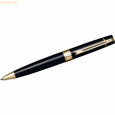 Sheaffer Kugelschreiber 300 Schwarz glänzend Goldapplikationen Luxus-G von Sheaffer