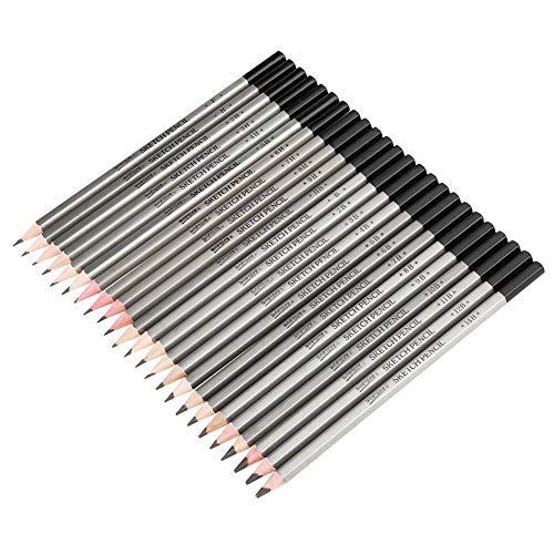 Sheens Zeichenstifte, 24 Stück, hochwertige Graphitstifte 14B 12B 10B 9B 8b 7b 6b 5b 4b 3b 2b B HB F H-9H von Sheens
