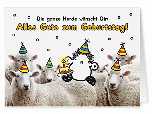 66 - Kollegen Geburtstag - Midi-Grußkarte von Sheepworld von Sheepworld