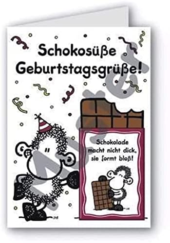 Geburtstagskarte - 30 - Schokosüße Geburtstagsgrüße! von Sheepworld