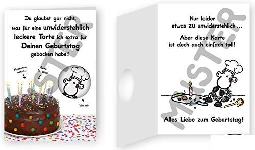 Geburtstagskarte - Du glaubst gar nicht - Torte - 19 von Sheepworld