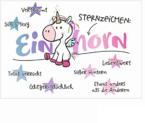Postkarte Hope & Gloria 35 - Sternzeichen Einhorn von Sheepworld