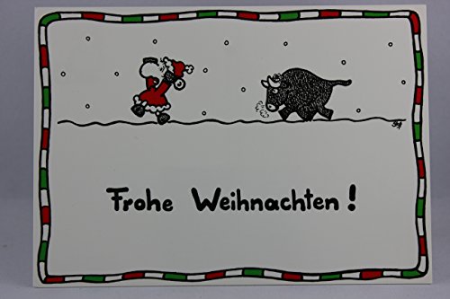 Sheepworld - 50300 - Postkarte, Weihnachten, Schaf, Frohe Weihnachten! von Sheepworld